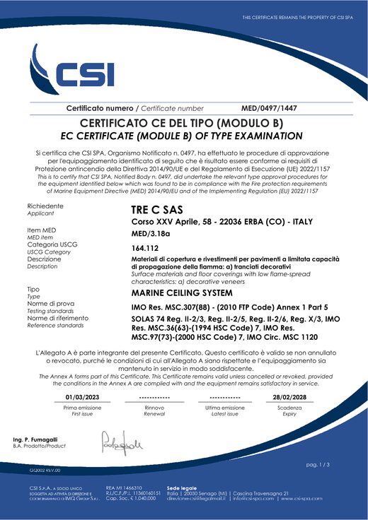 Modulo B · Esame CE del tipo