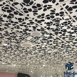 Quadrotto controsoffitto lamiera laser