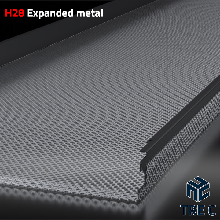 H28 Hook-on expanded metal ceiling