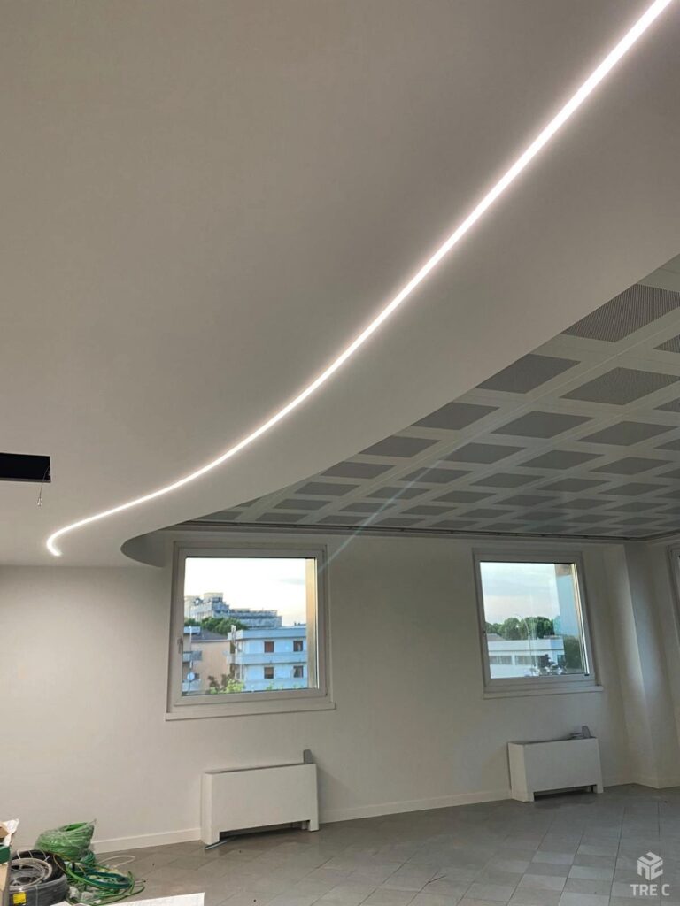 Controsoffitto metallico CLIP-IN TRE C